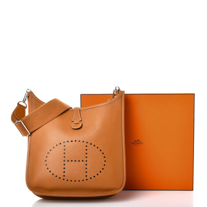 Hermes Epsom Evelyne III PM Toffee 9 of 9