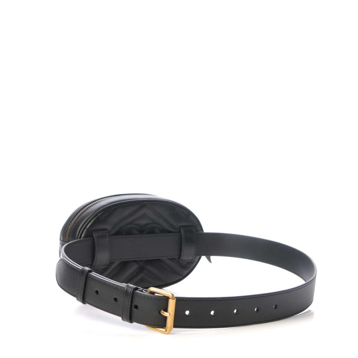 Calfskin Matelasse GG Marmont Belt Bag 85 34 Black