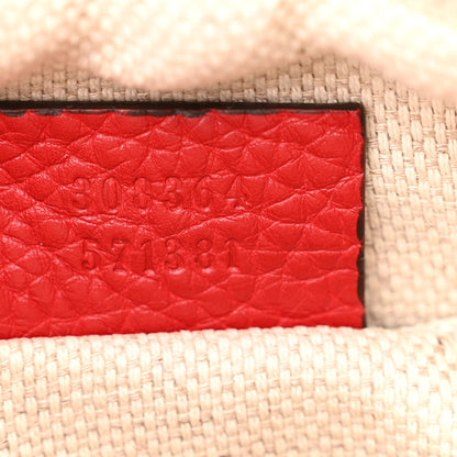 Gucci Pebbled Calfskin Small Soho Disco Bag Tabasco Red 7 of 10