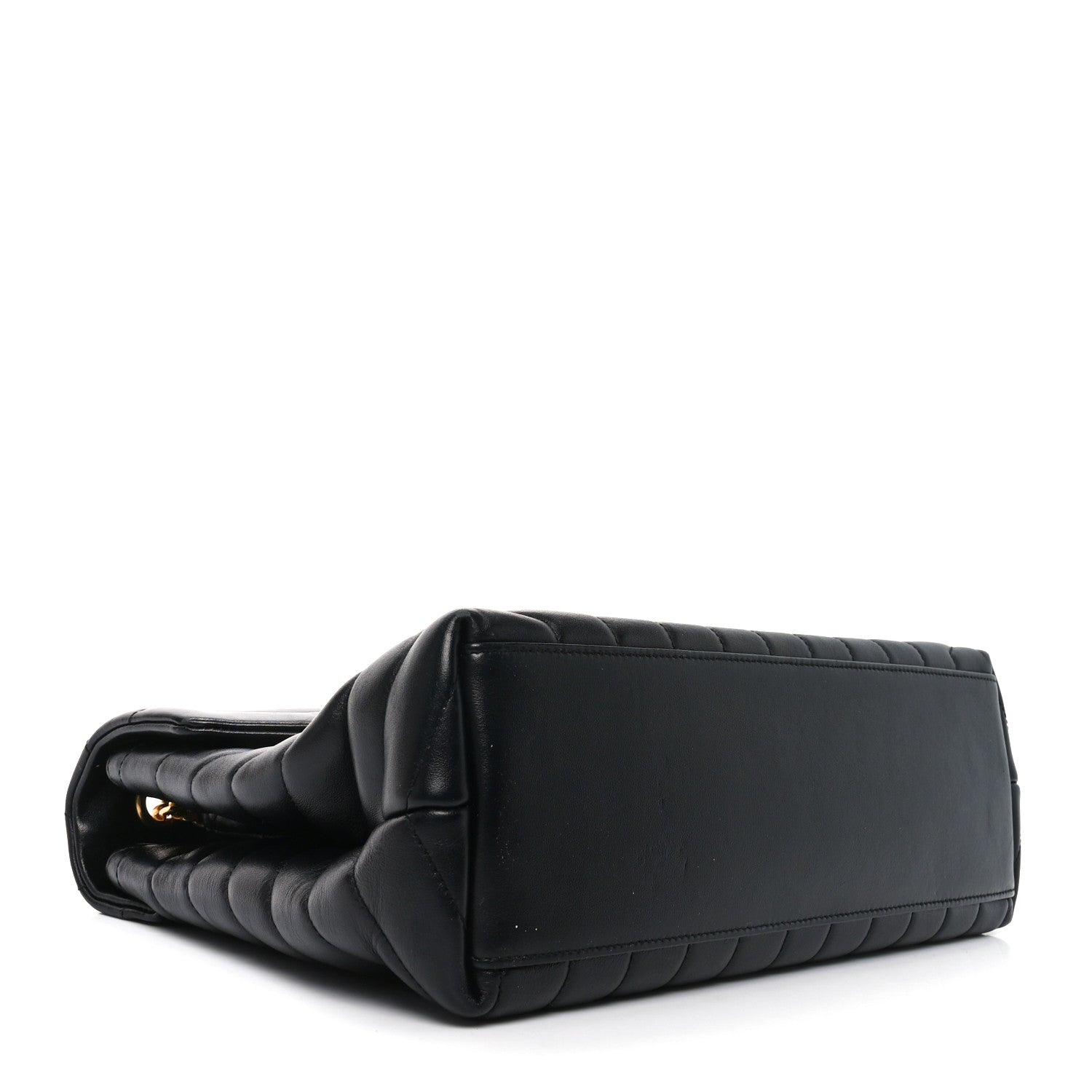 Saint Laurent Calfskin Y Quilted Monogram Medium Loulou Chain Satchel Black 4 of 18
