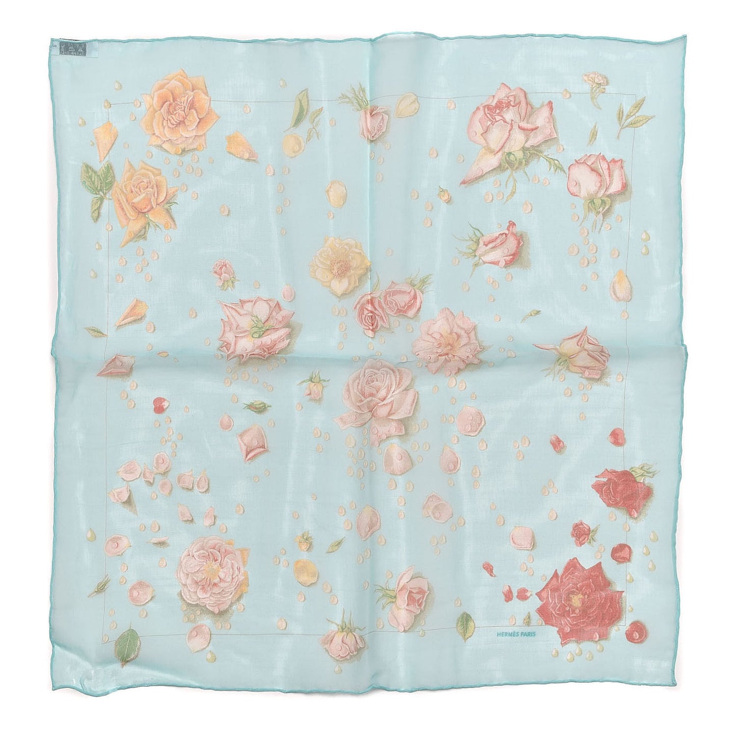 Silk Mousseline La Rosee Pocket Square