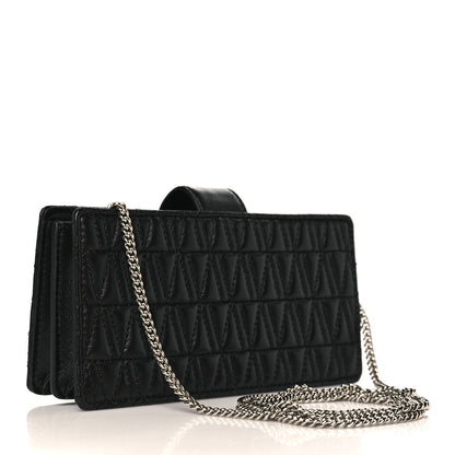 Versace Nappa Quilted Virtus Mini Shoulder Bag Black 2 of 8