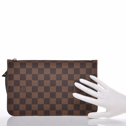 Louis Vuitton Damier Ebene Neverfull MM GM Pochette 2 of 7