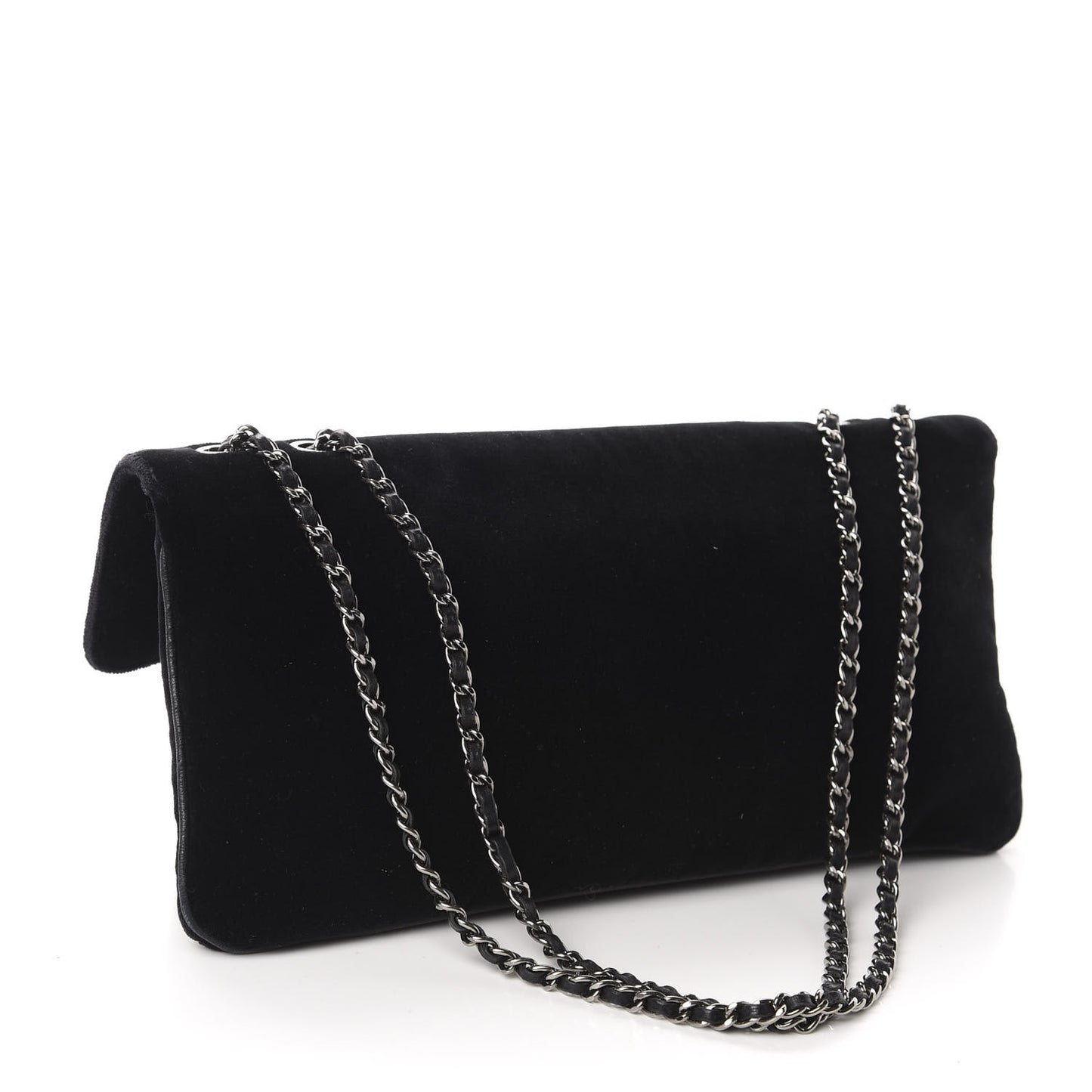 Velvet Small Mademoiselle Flap Black