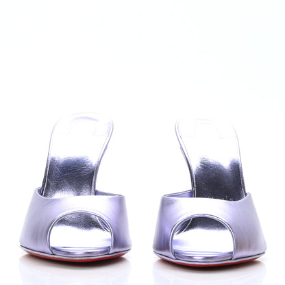 Christian Louboutin Metallic Kid Laminato Me Dolly 100 Sandals 38.5 Lilac 2 of 7