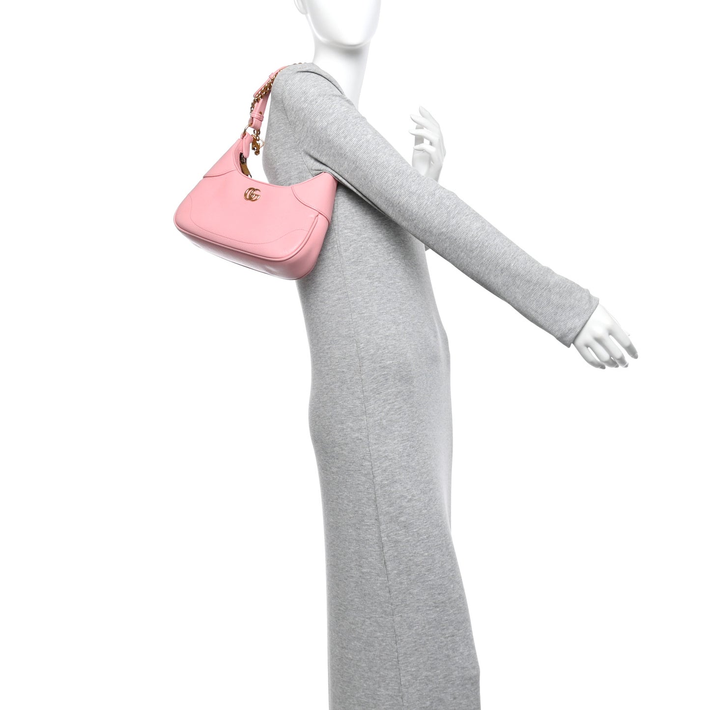 Goatskin Small Aphrodite Shoulder Bag Wild Rose