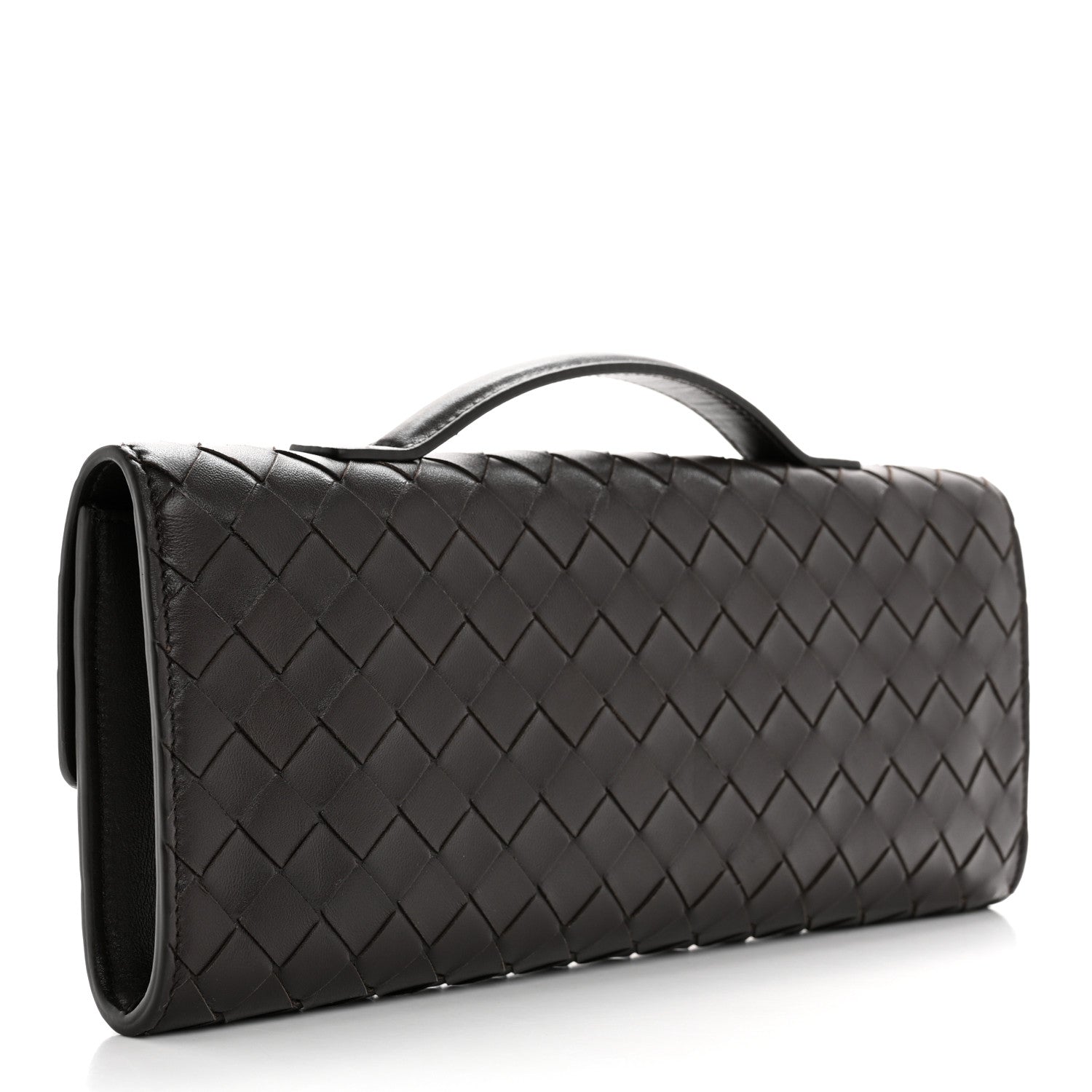 Bottega Veneta Nappa Intrecciato Long Andiamo Top Handle Clutch Fondant 3 of 10