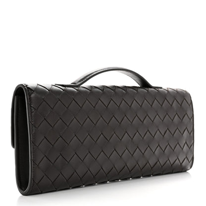 Bottega Veneta Nappa Intrecciato Long Andiamo Top Handle Clutch Fondant 3 of 10