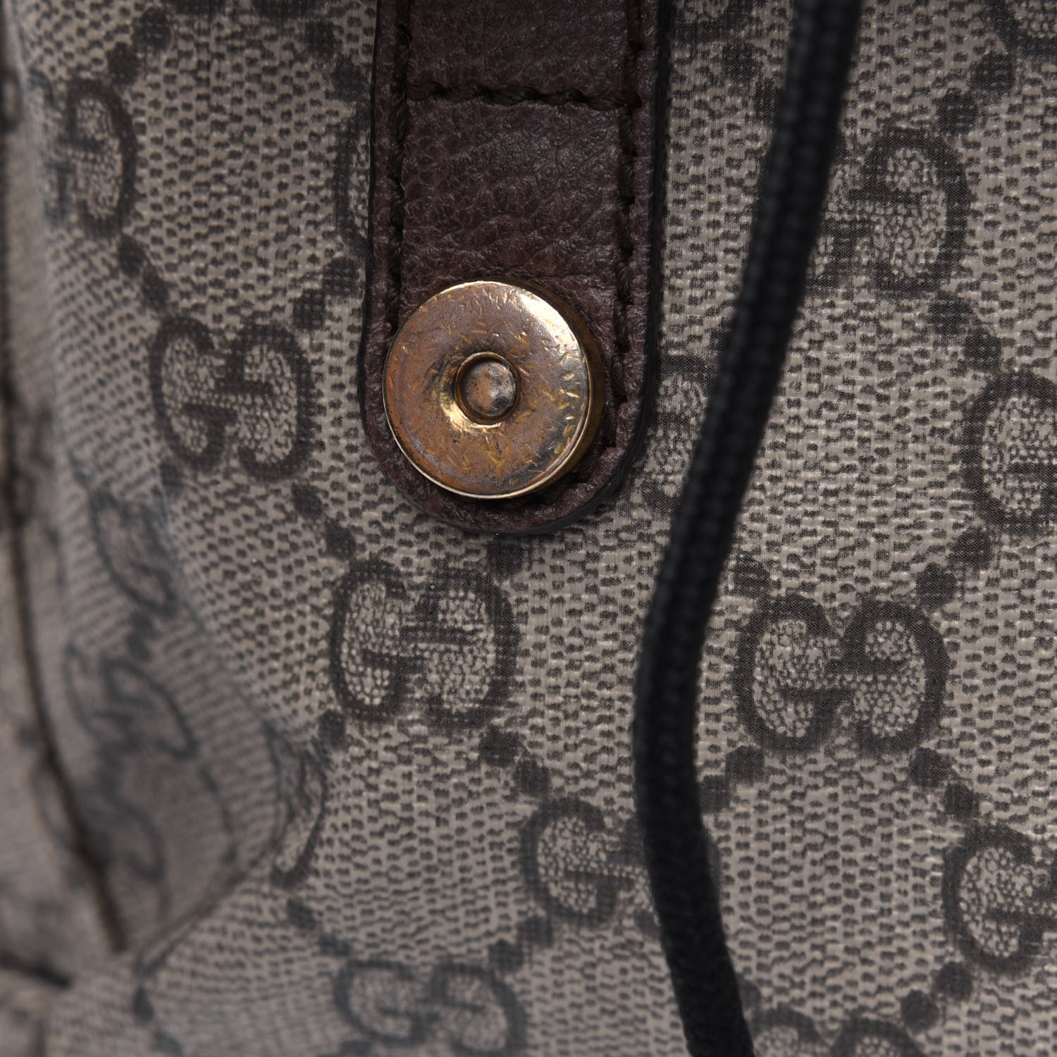 Gucci Soft GG Supreme Monogram Neo Vintage Double Buckle Backpack Beige New Acero Crop 18 of 30