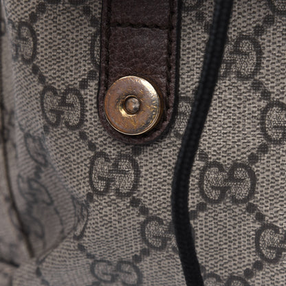 Gucci Soft GG Supreme Monogram Neo Vintage Double Buckle Backpack Beige New Acero Crop 18 of 30
