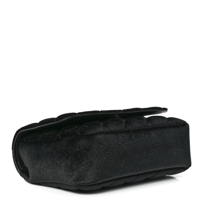 Versace Velvet Quilted Icon Crossbody Bag Black 4 of 12