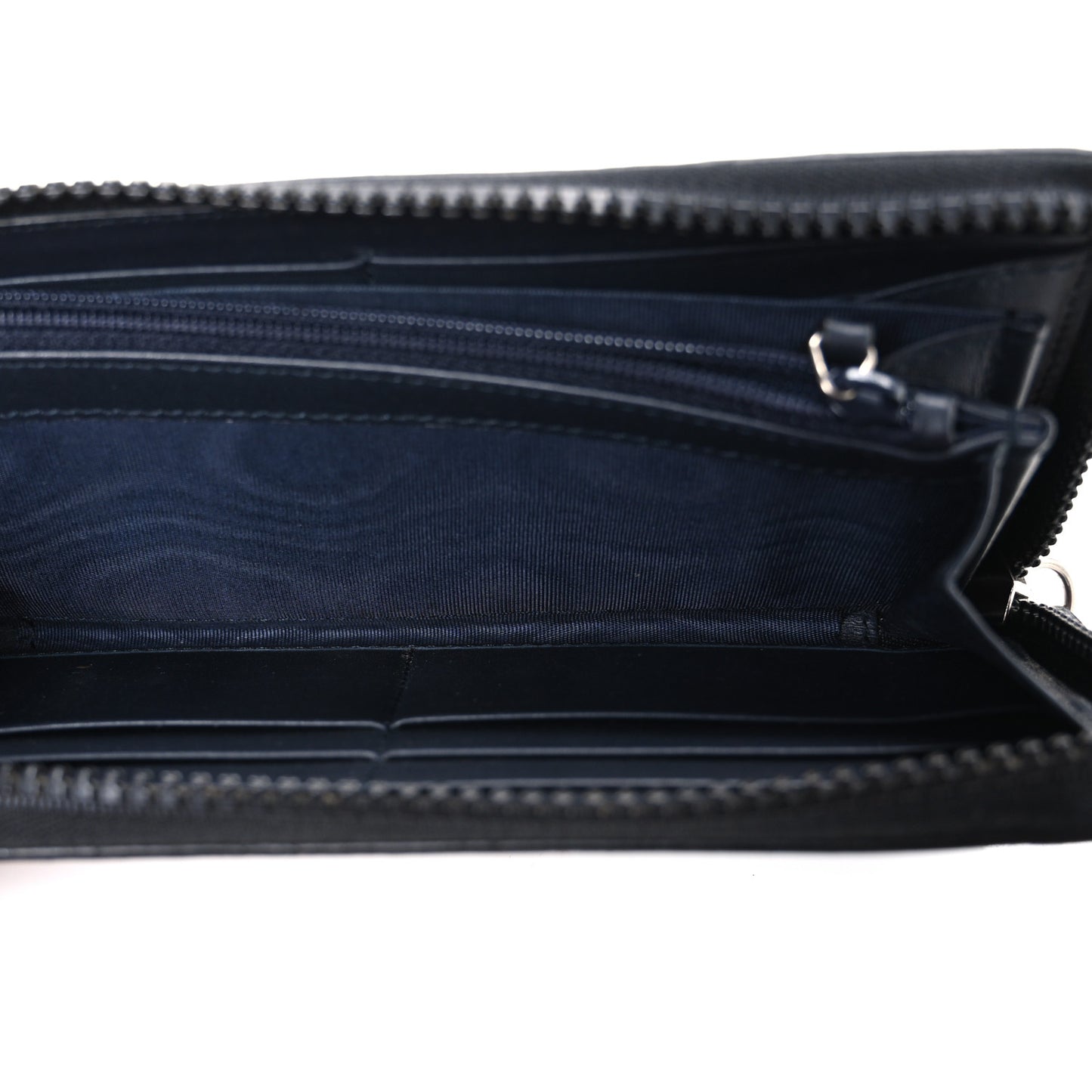 GG Supreme Monogram Blooms Zip Around Wallet Blue