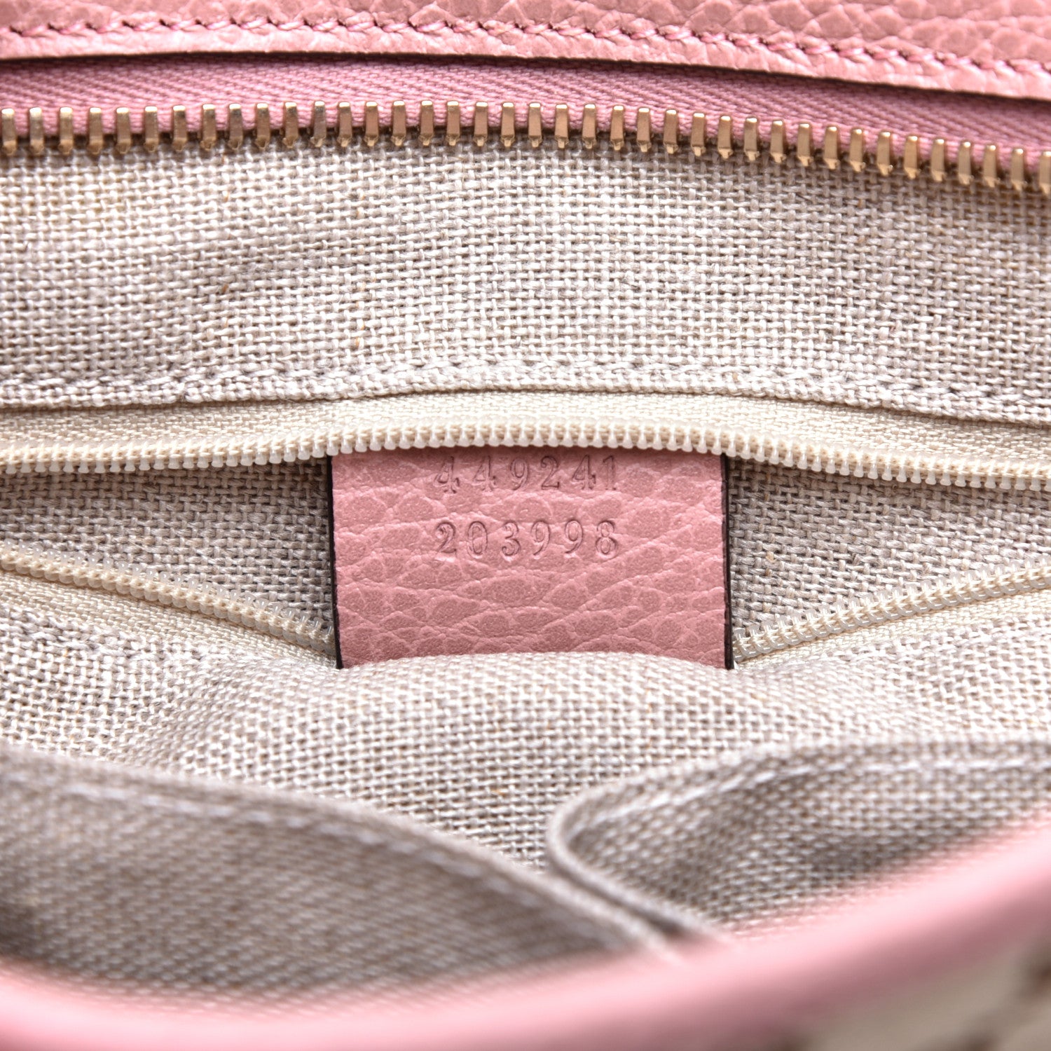 Gucci Monogram Small Bree Tote Beige Soft Pink 9 of 11