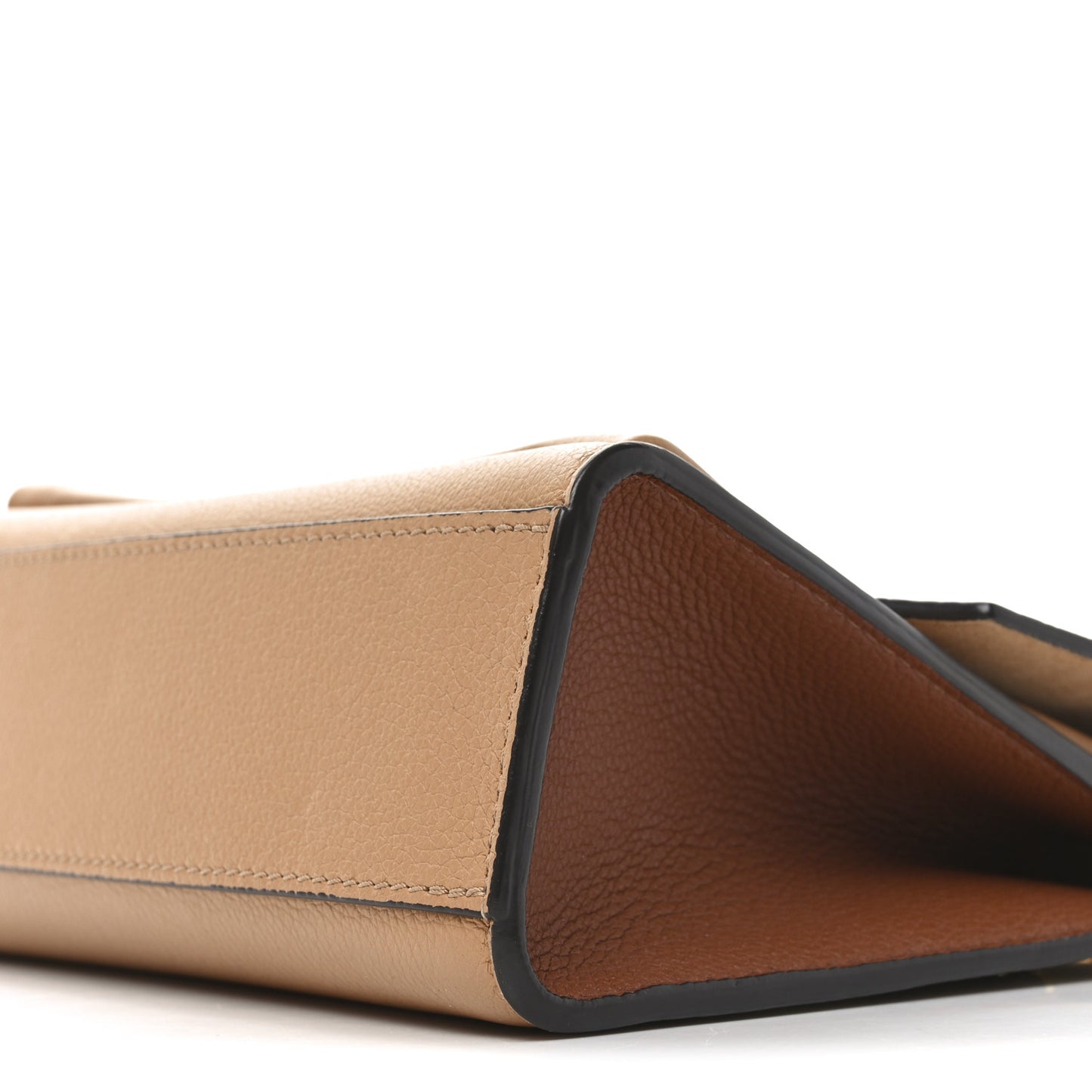 Soft Calfskin Mylockme Chain Bag BB Arizona Quartz Caramel