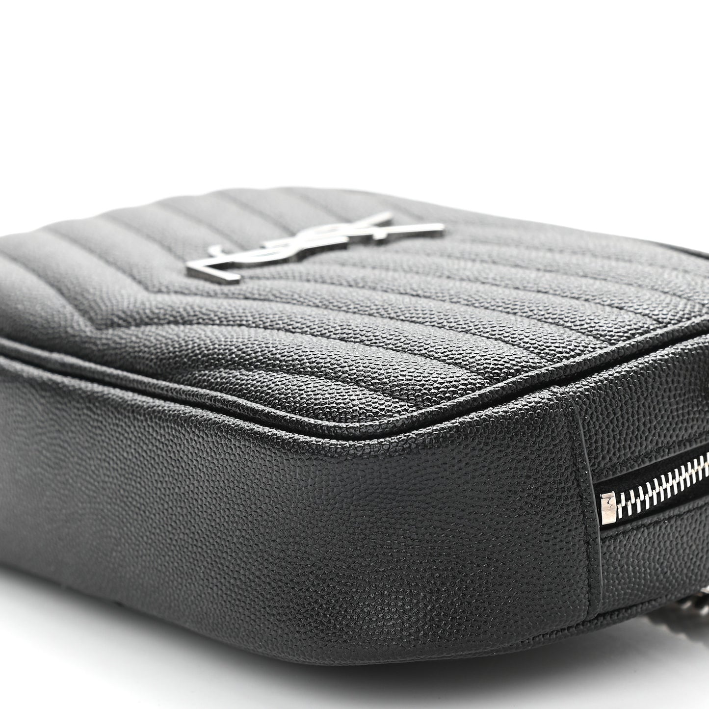 Grain De Poudre Matelasse Monogram Mini Lou Camera Bag Black