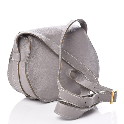 Chloe Calfskin Mini Marcie Round Crossbody Bag Cashmere Grey 3 of 10