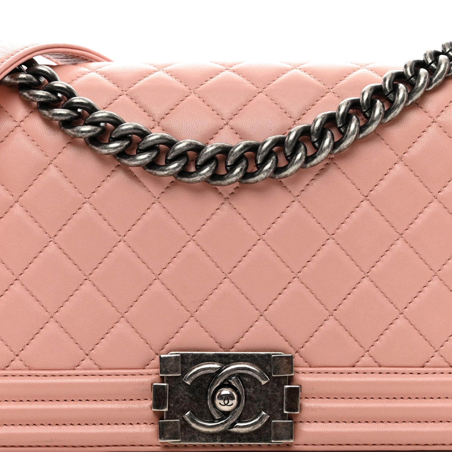 Chanel Calfskin Quilted Medium Boy Flap Light Pink 5 of 11