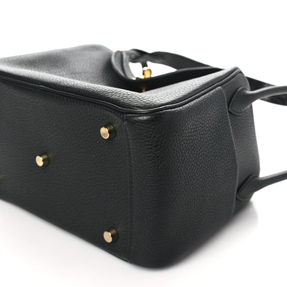 Hermes Taurillon Clemence Matte Niloticus Crocodile Touch Lindy 26 Black 10 of 11