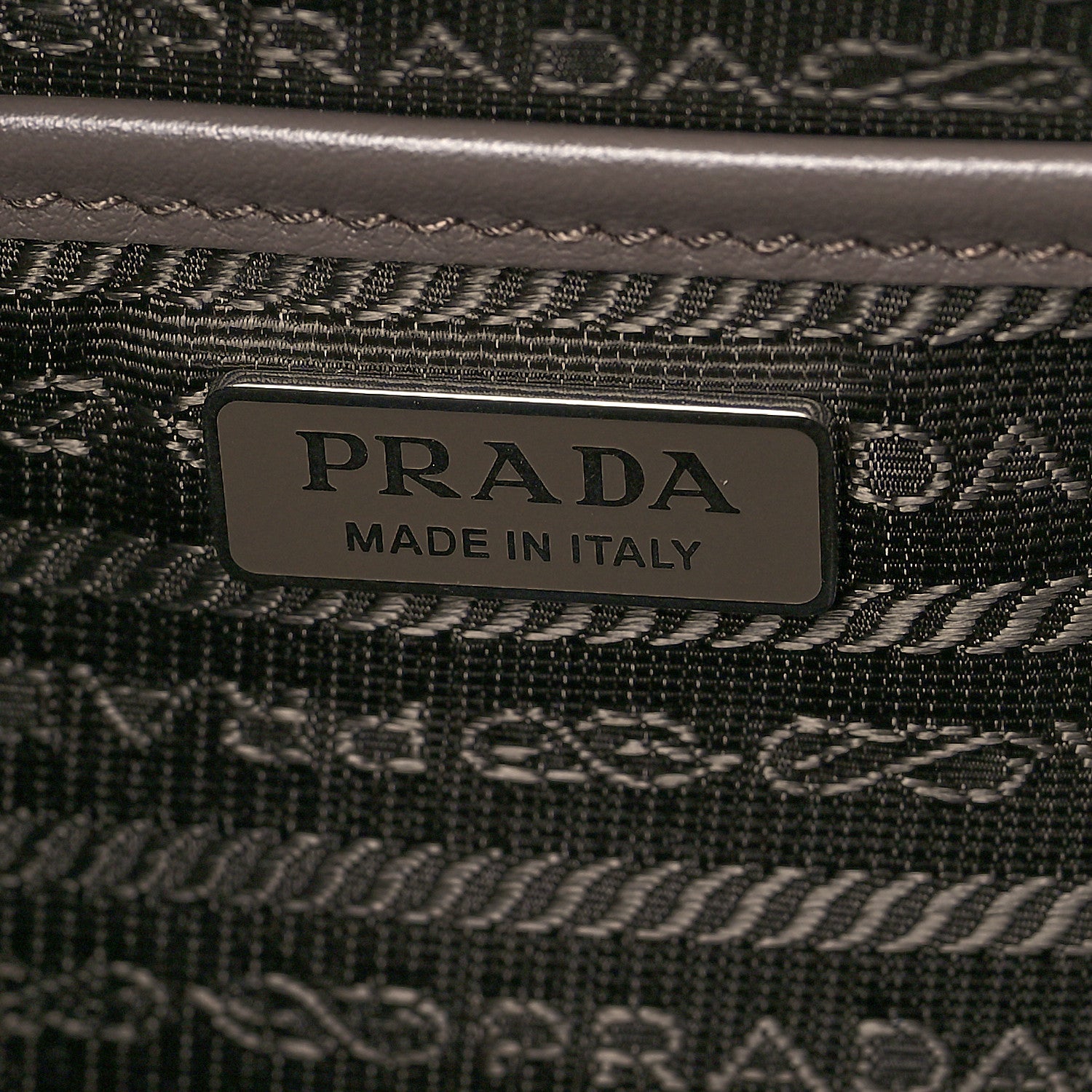 Prada Soft Calfskin Impunture Diagramme Day Backpack Bambu 6 of 9