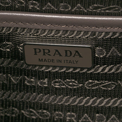 Prada Soft Calfskin Impunture Diagramme Day Backpack Bambu 6 of 9