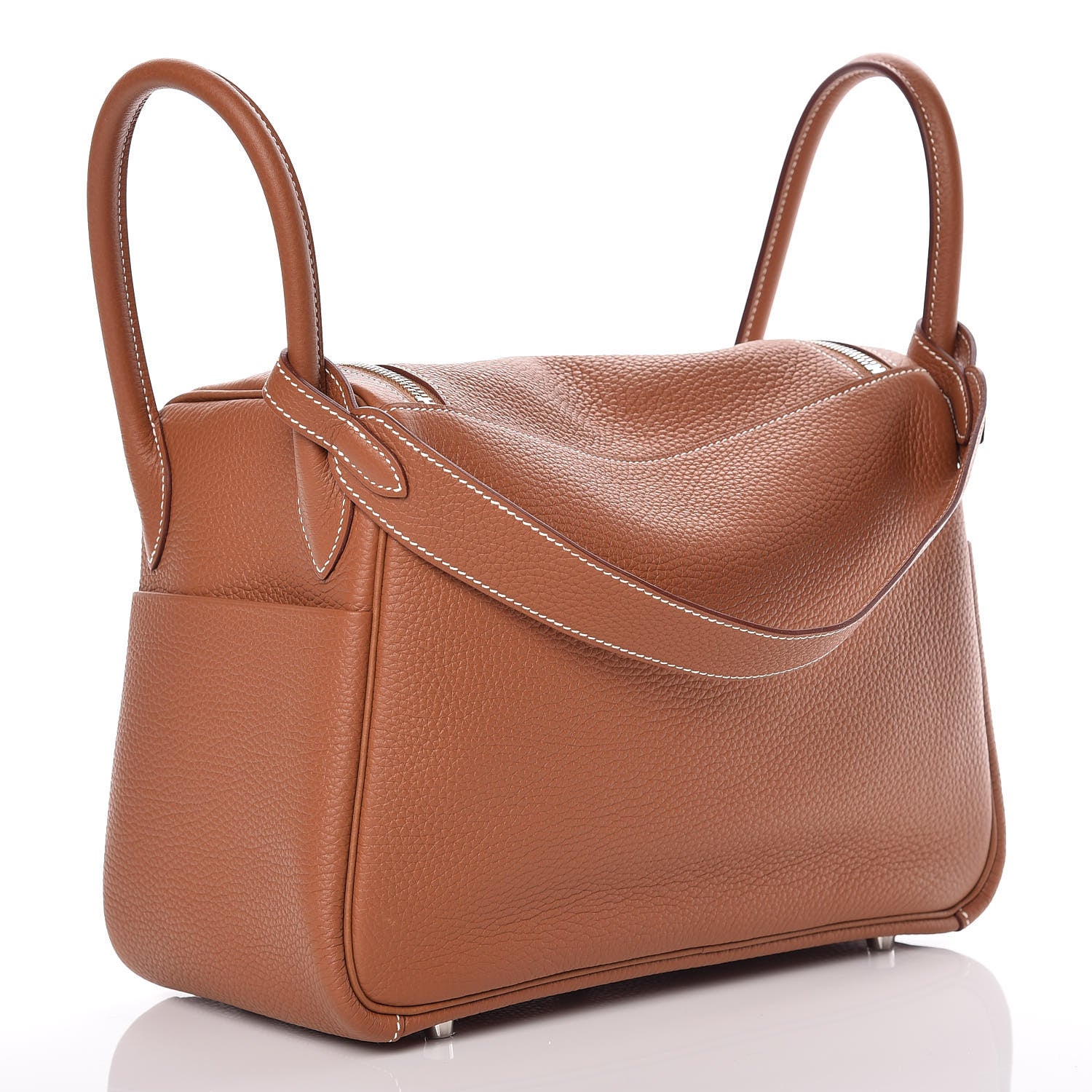 Hermes Taurillon Clemence Lindy 30 Gold 4 of 10