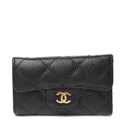 Chanel Caviar Quilted 6 Key Holder Black 1 of 8