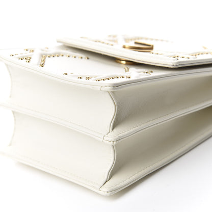 Christian Dior Lambskin Studded Vertical Diorama White 7 of 9
