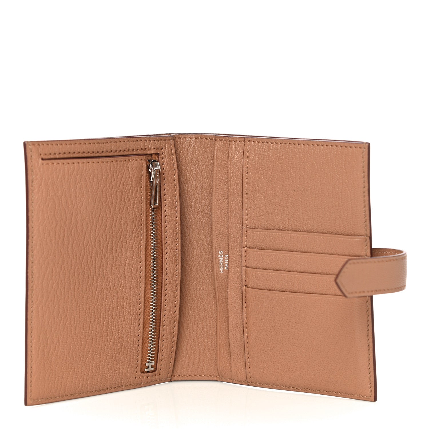Hermes Chevre Mysore Bearn Compact Wallet Quebracho 5 of 11
