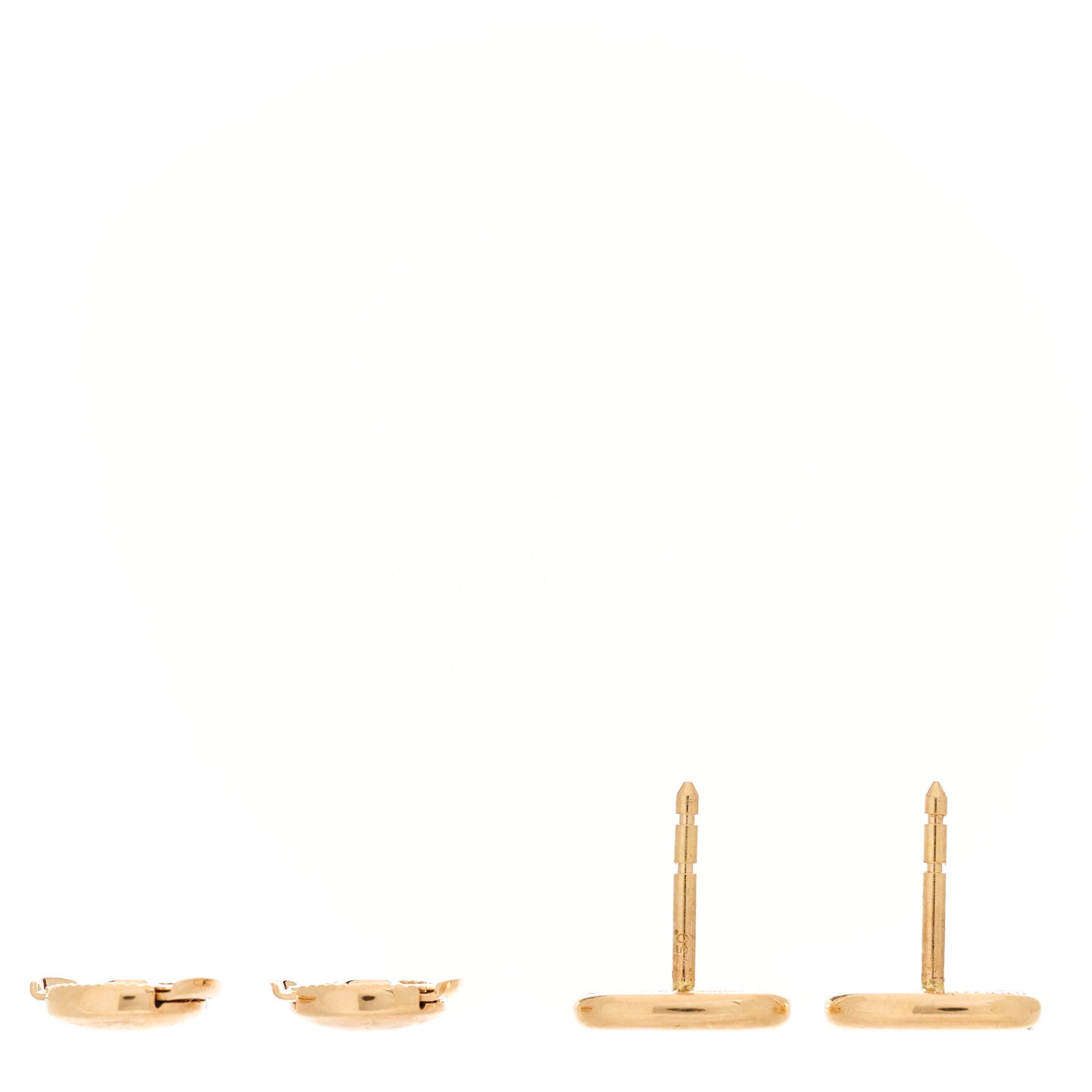 Hermes 18K Rose Gold TPM Farandole Stud Earrings 3 of 5