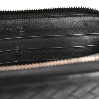 Bottega Veneta Nappa Intrecciato Zip Around Wallet Black 10 of 17