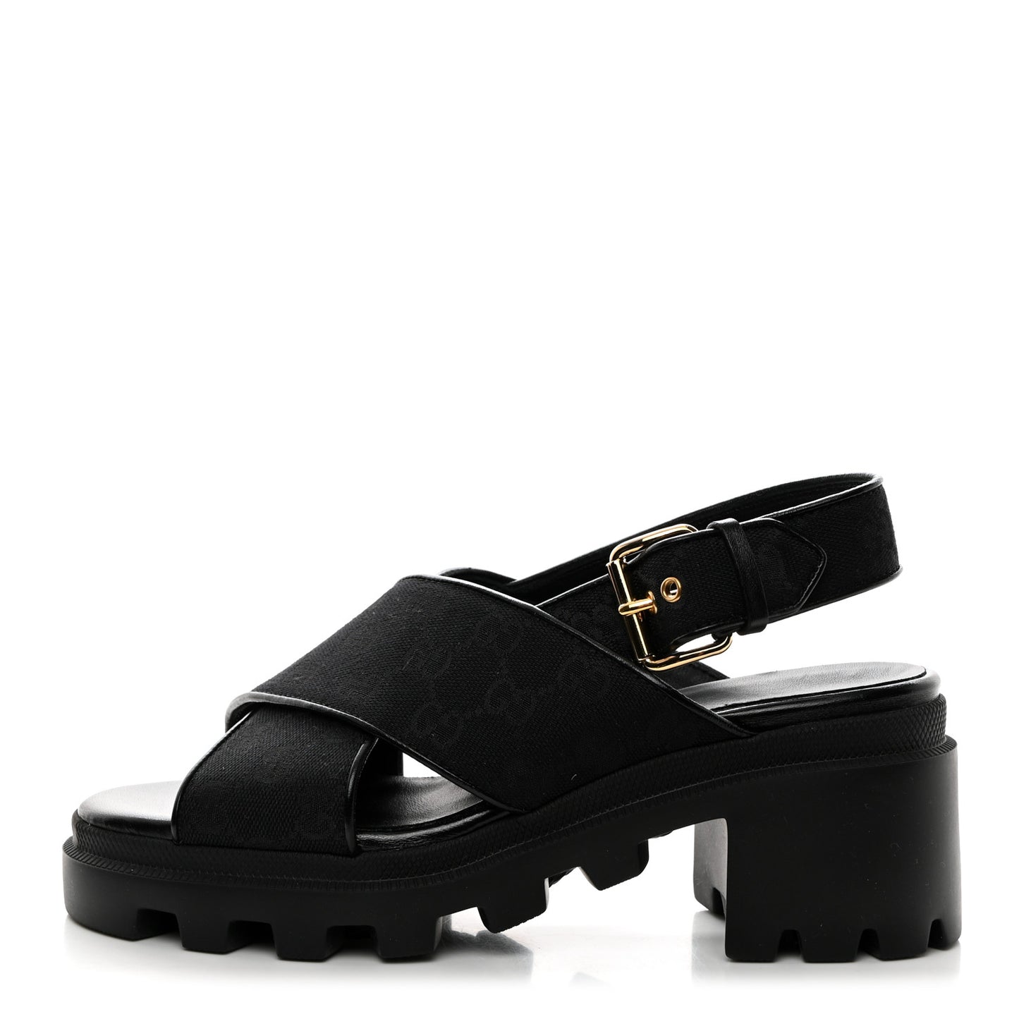 Monogram Granada Kid Trip 40/72mm Lug Sole Sandals 39 Black