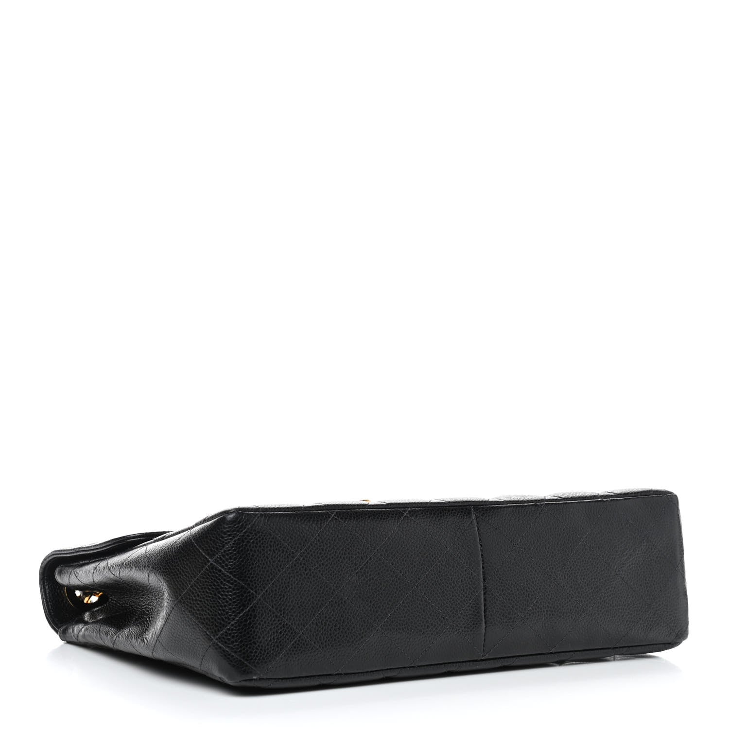 Chanel Caviar Quilted Jumbo Single Flap Black 3 of 12