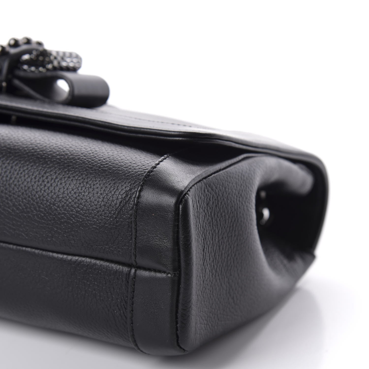 Christian Louboutin Calfskin Small Sweet Charity Shoulder Bag Black 7 of 10