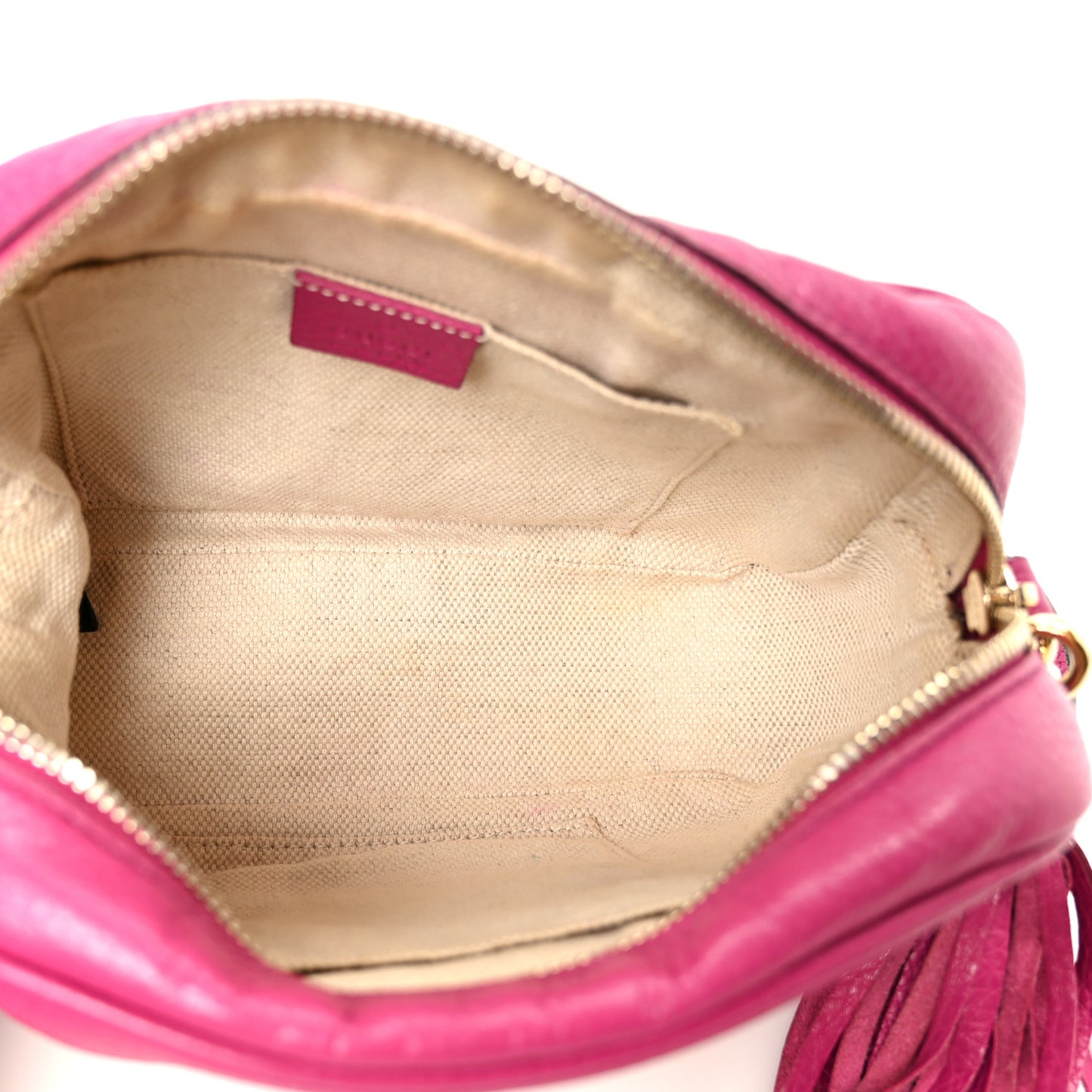 Cellarius Calfskin Small Soho Disco Bag Bright Bouganville