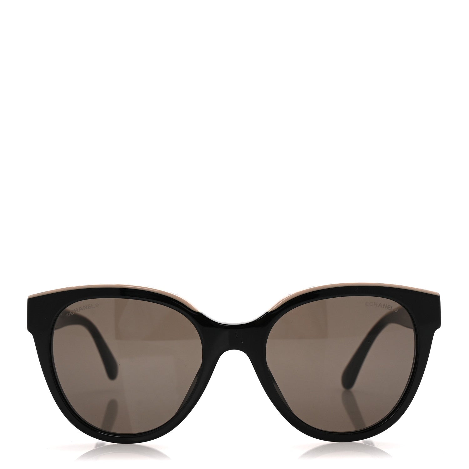 Chanel Acetate CC Butterfly Sunglasses 5414 Black Beige 2 of 8