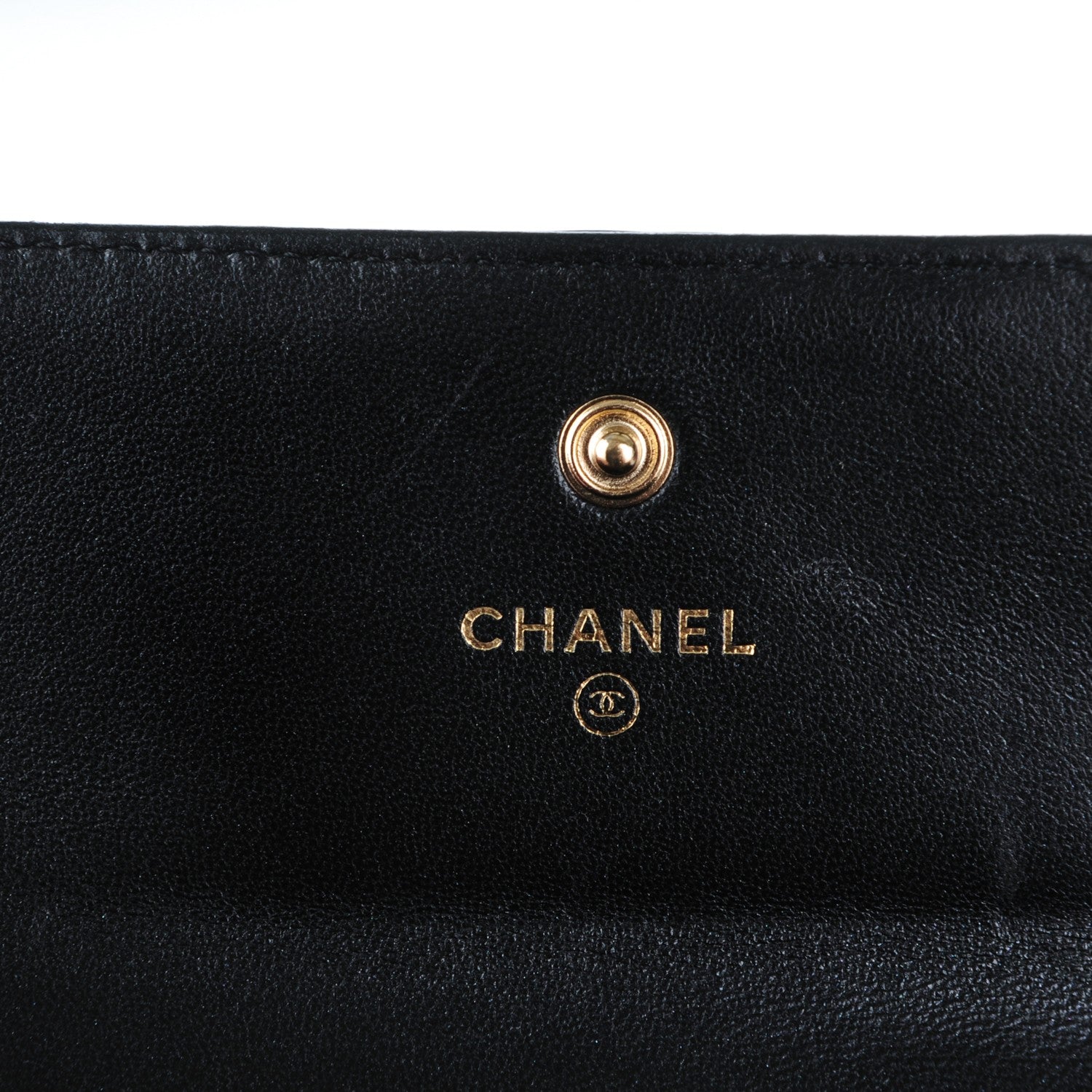 Chanel Iridescent Glazed Calfskin Quilted Boy Flap Wallet Black 6 of 8