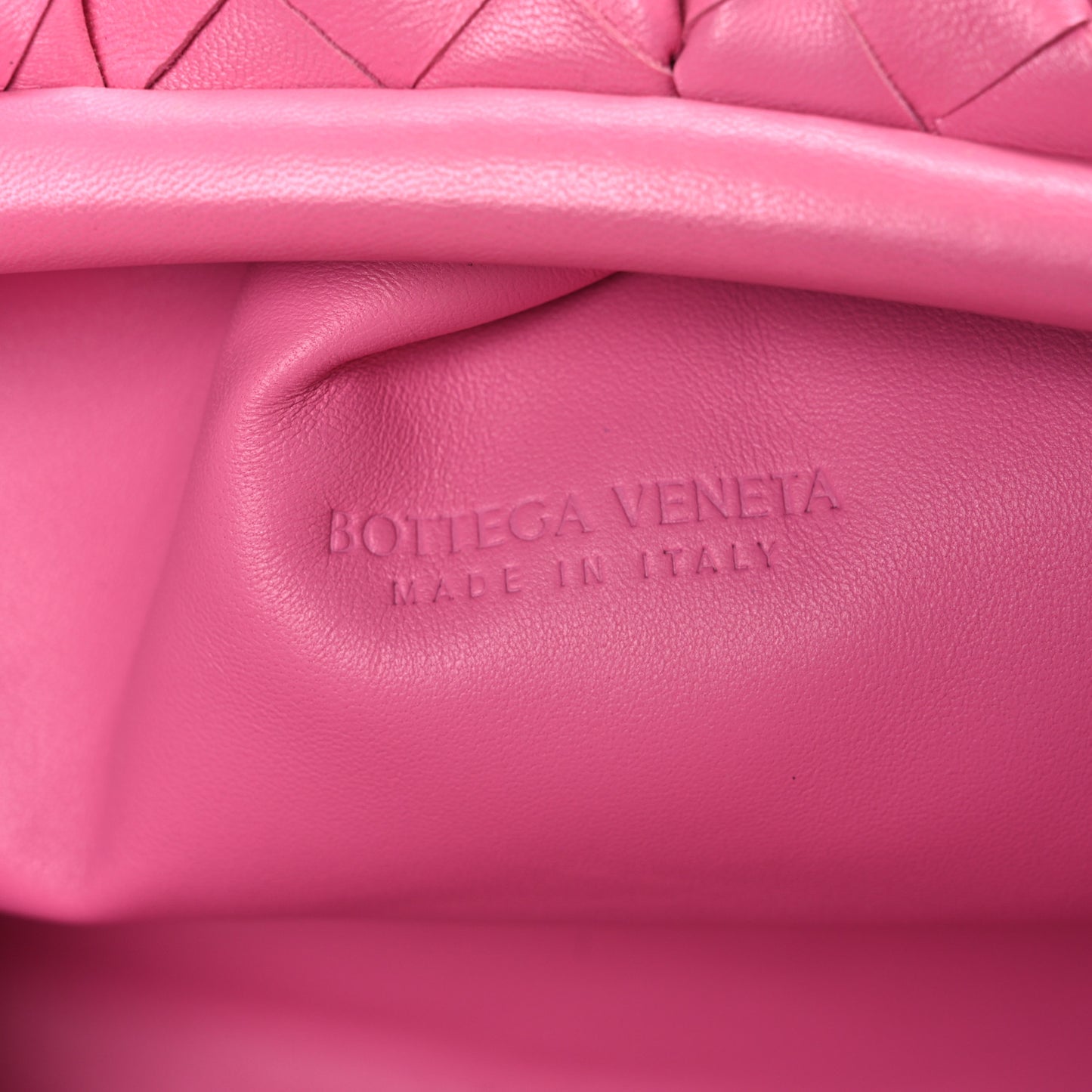 Nappa Maxi Intrecciato The Pouch Oversized Clutch Pink