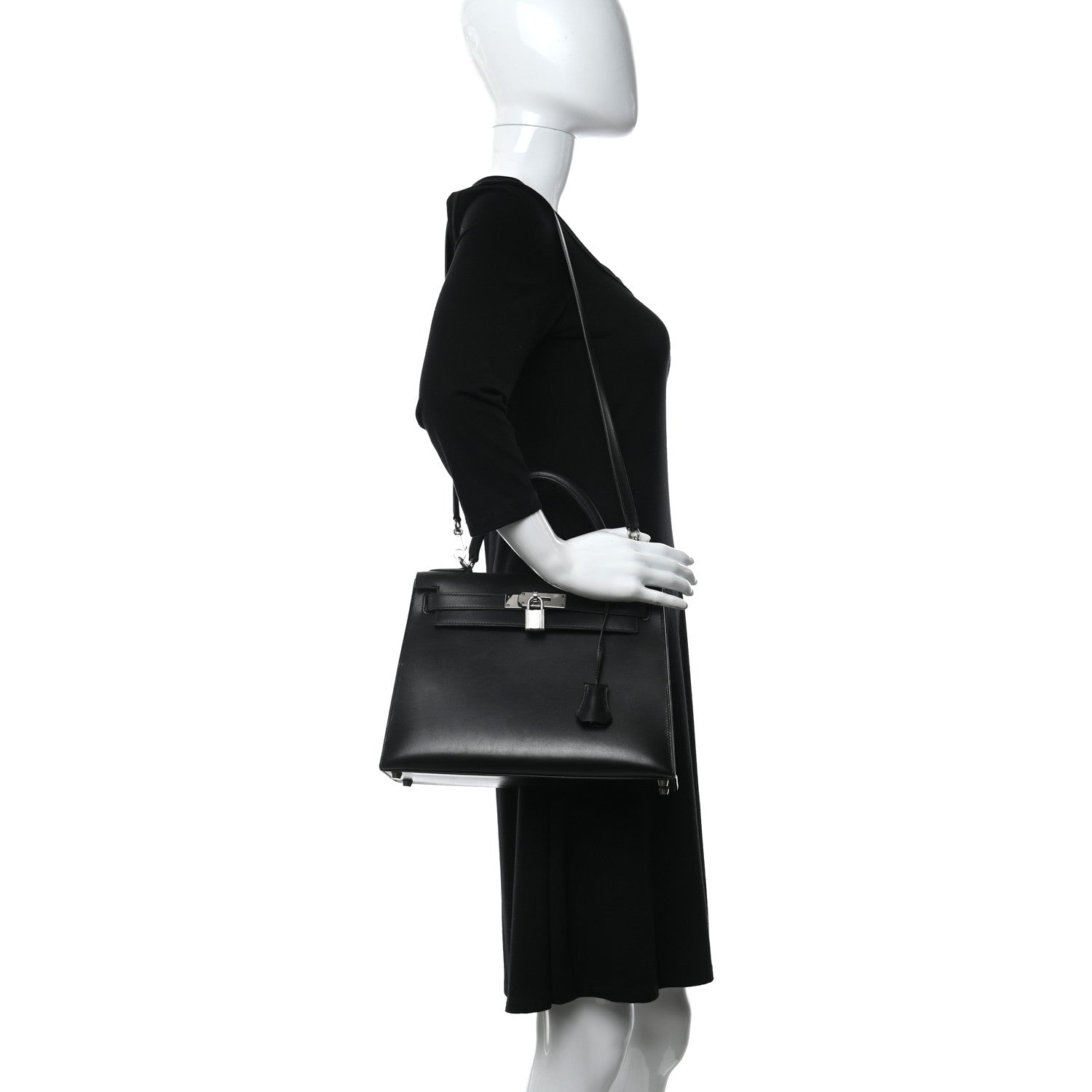 Hermes Box Kelly Sellier 28 Black 2 of 12