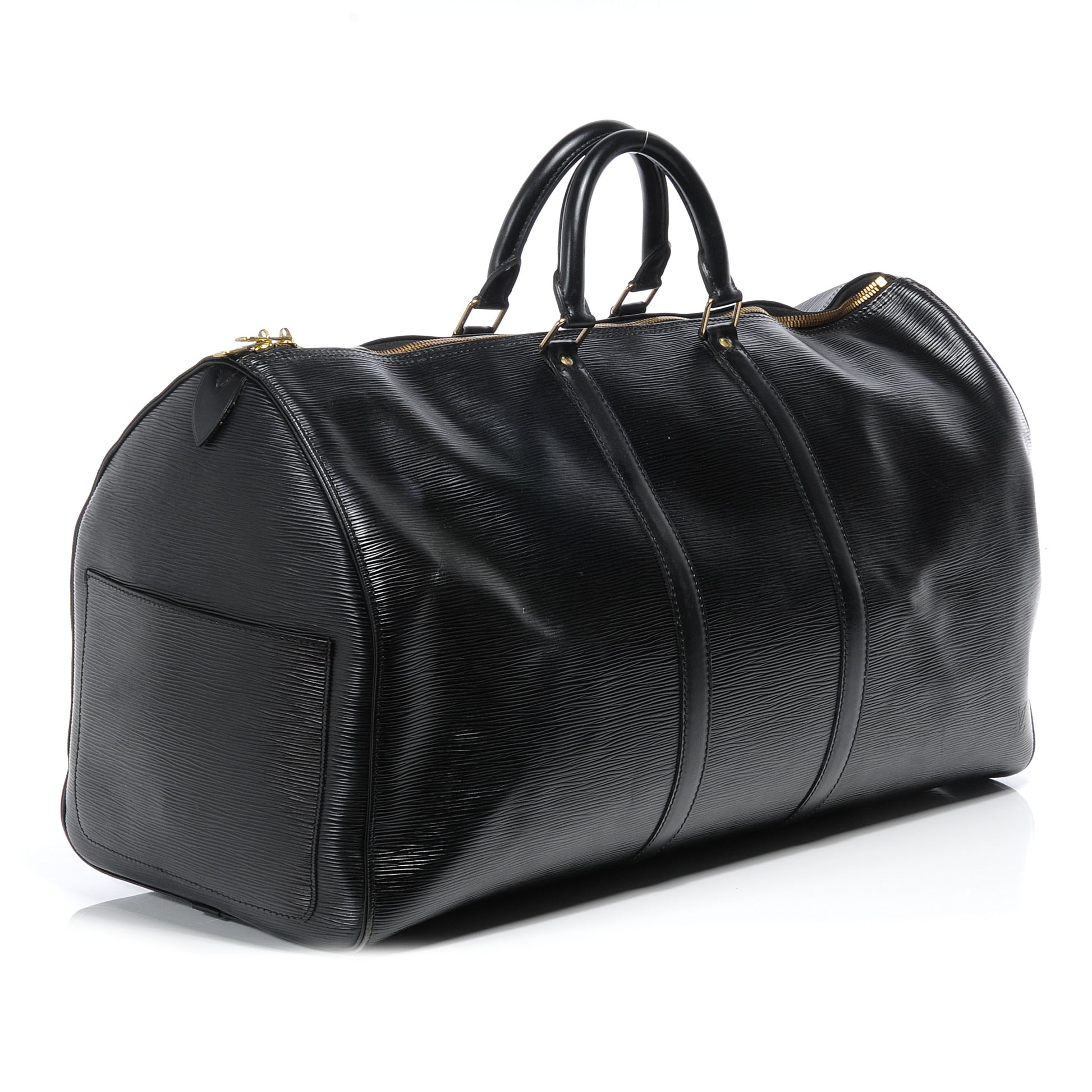 Louis Vuitton Epi Keepall 55 Black 3 of 7