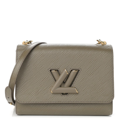 Louis Vuitton Epi Twist Shoulder Bag MM Smokey Brown 1 of 12