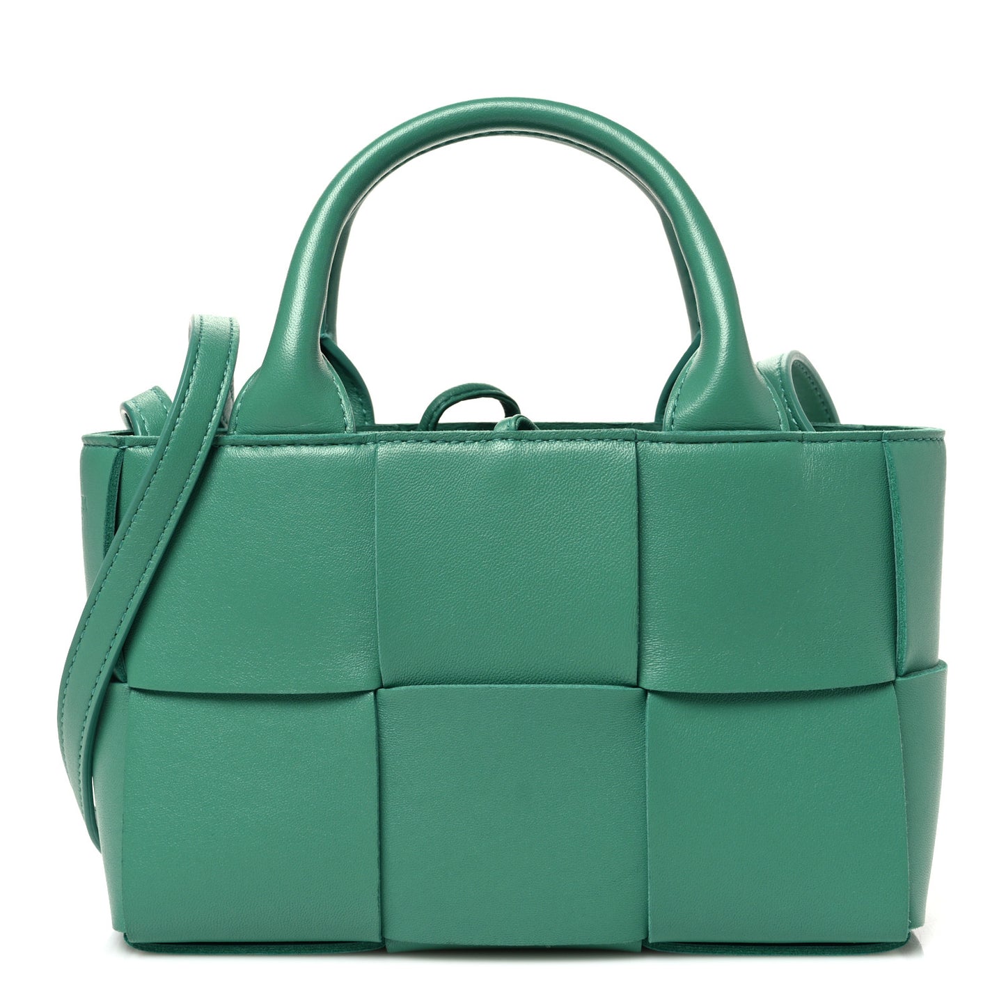 Lambskin Maxi Intreccio Candy Arco Tote Mermaid