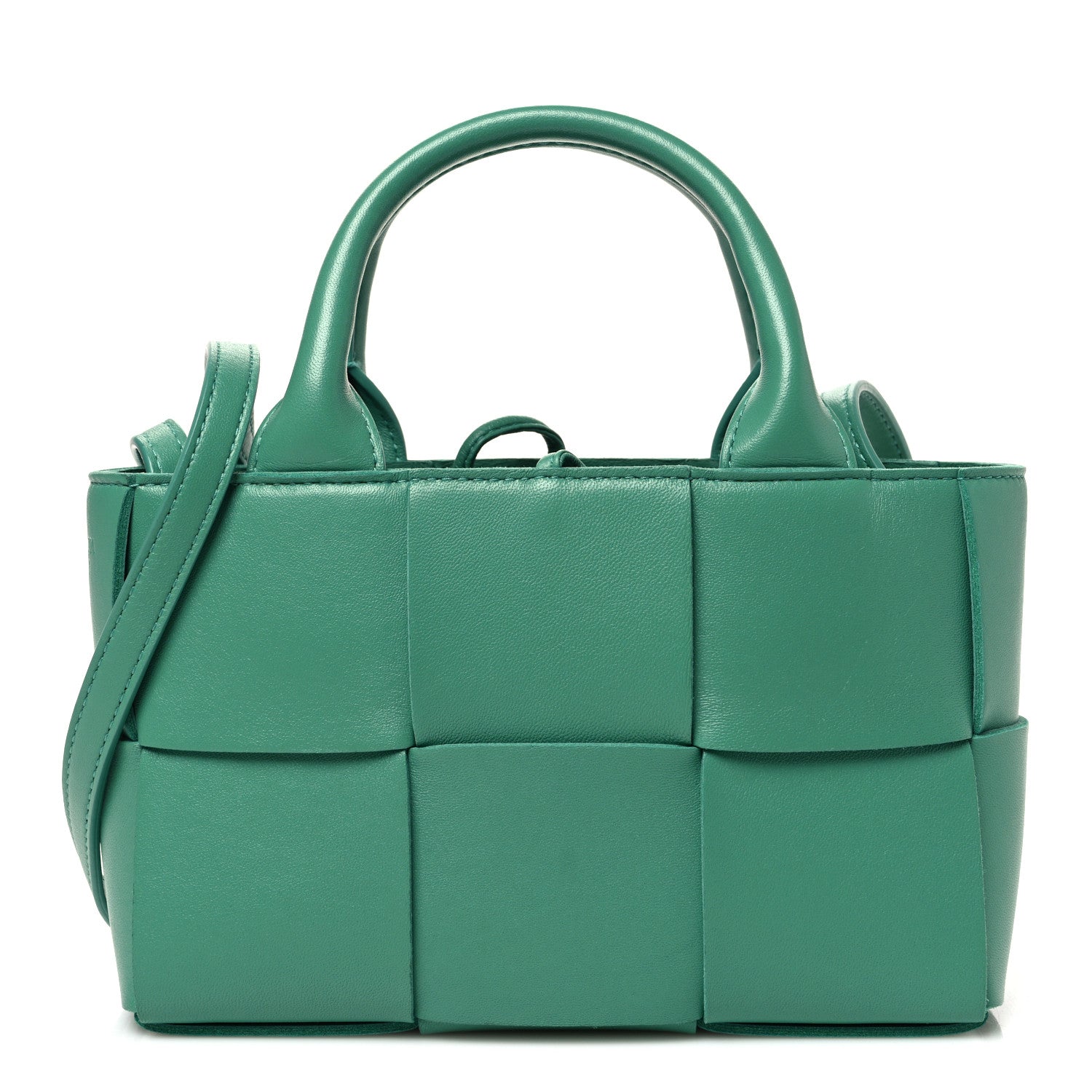 Bottega Veneta Lambskin Maxi Intreccio Candy Arco Tote Mermaid 1 of 10