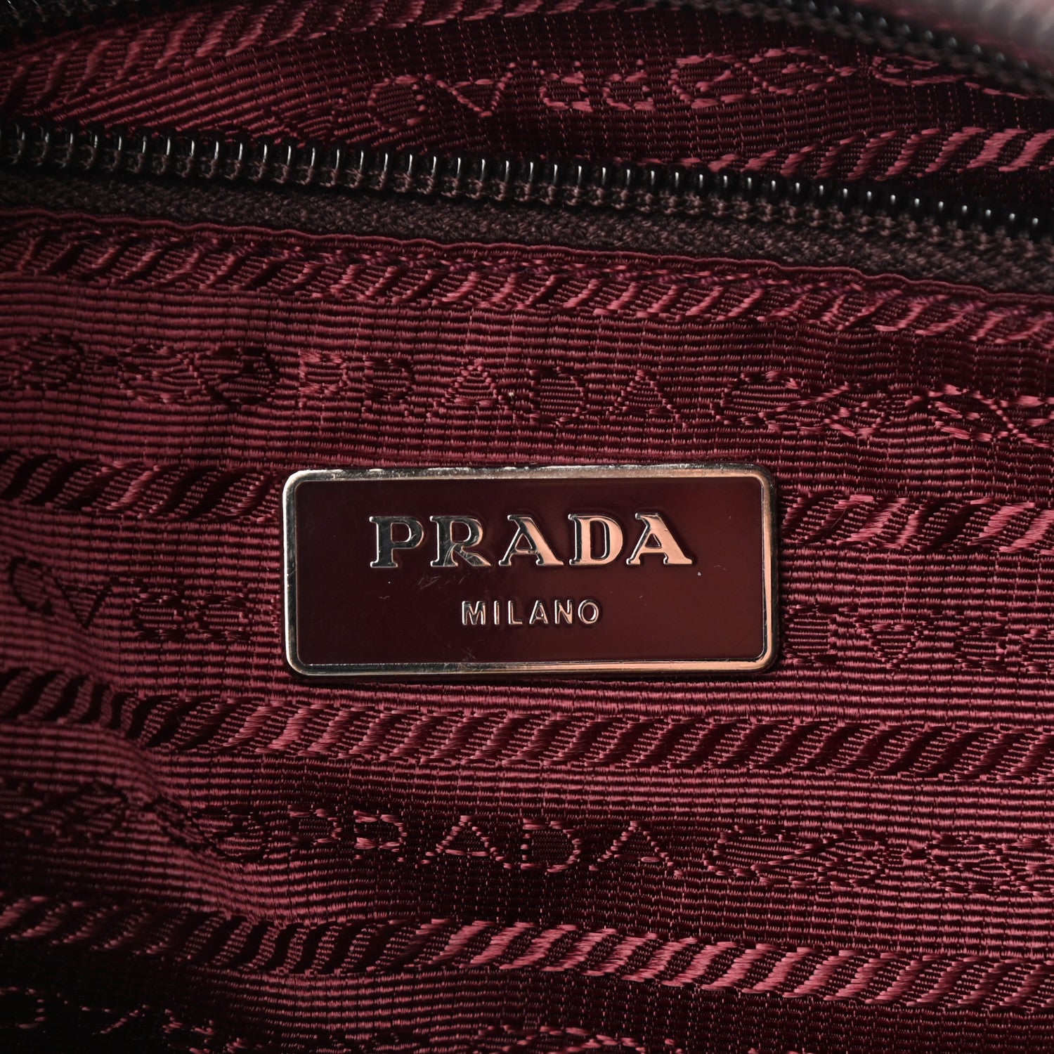 Prada Nylon Vela Messenger Bag Bordeaux 6 of 10