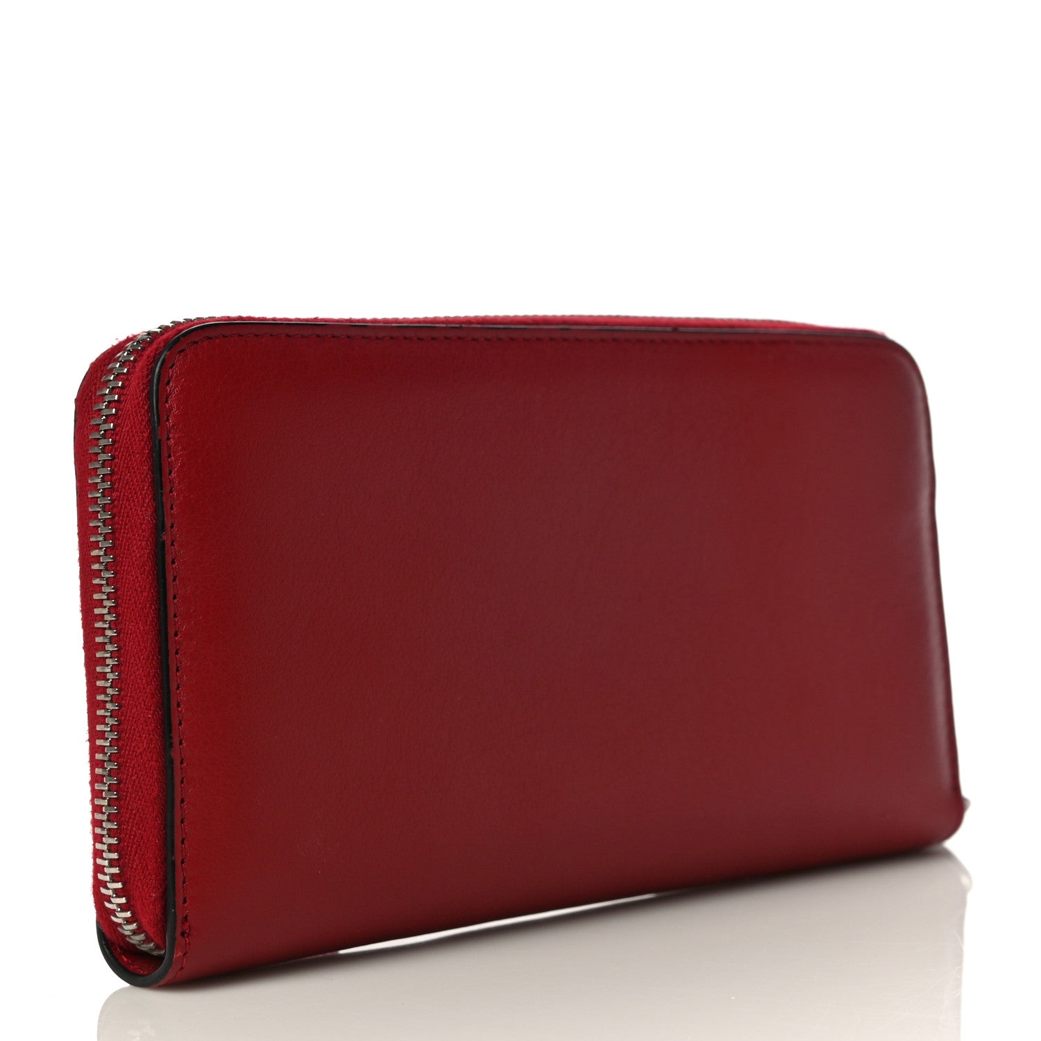 Fendi Vitello Dolce Elaphe Monster Eyes Zip Around Wallet Ribes Naturale 3 of 12