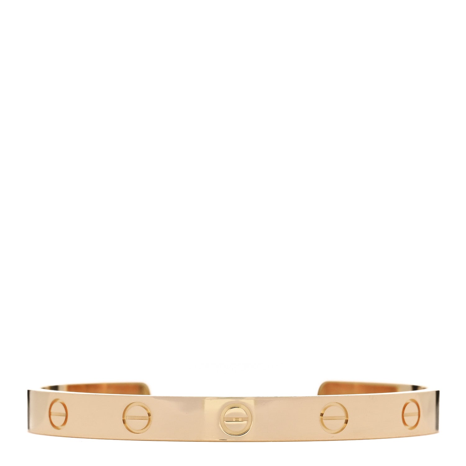 Cartier 18K Yellow Gold LOVE Cuff Bracelet 17 1 of 4