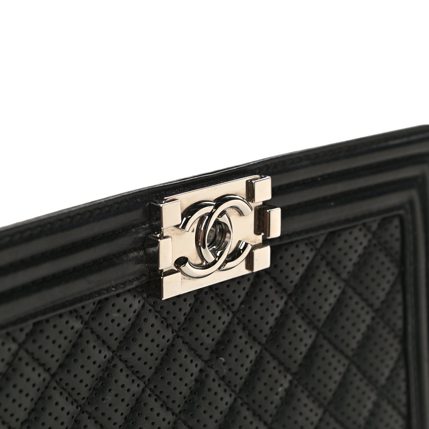 Chanel Lambskin Perforated Medium Boy Flap Black 21 of 21