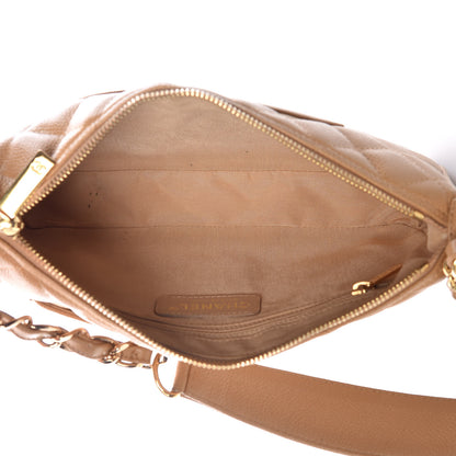 Chanel Caviar Quilted CC Shoulder Bag Beige 5 of 11