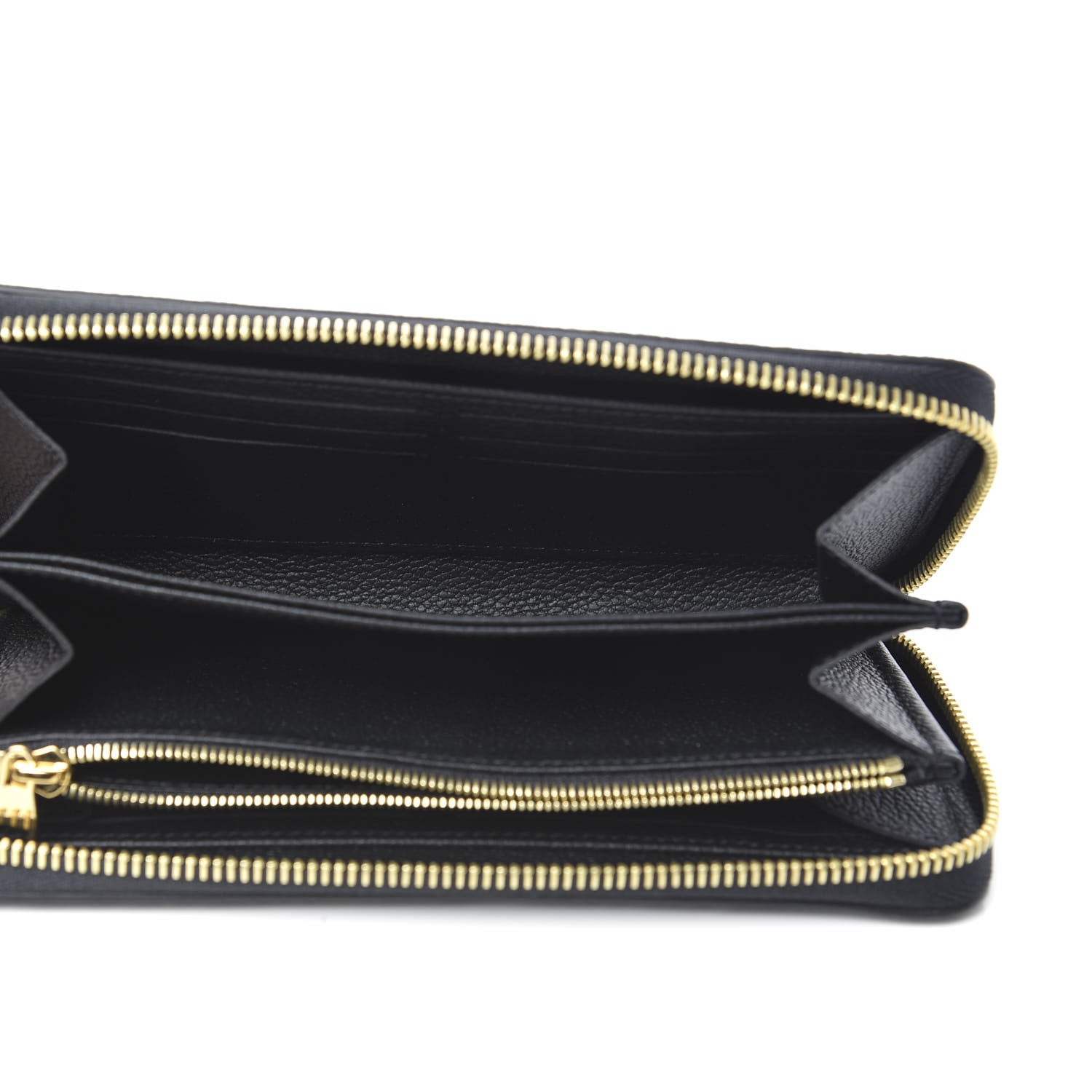Louis Vuitton Empreinte Monogram Giant Zippy Wallet Black Beige 5 of 8