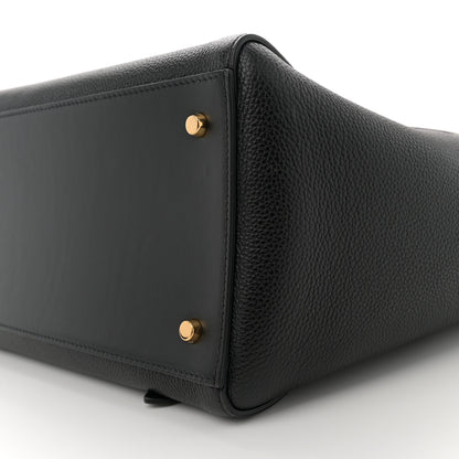 Tom Ford Grained Calfskin Buckle Tote Black 10 of 10