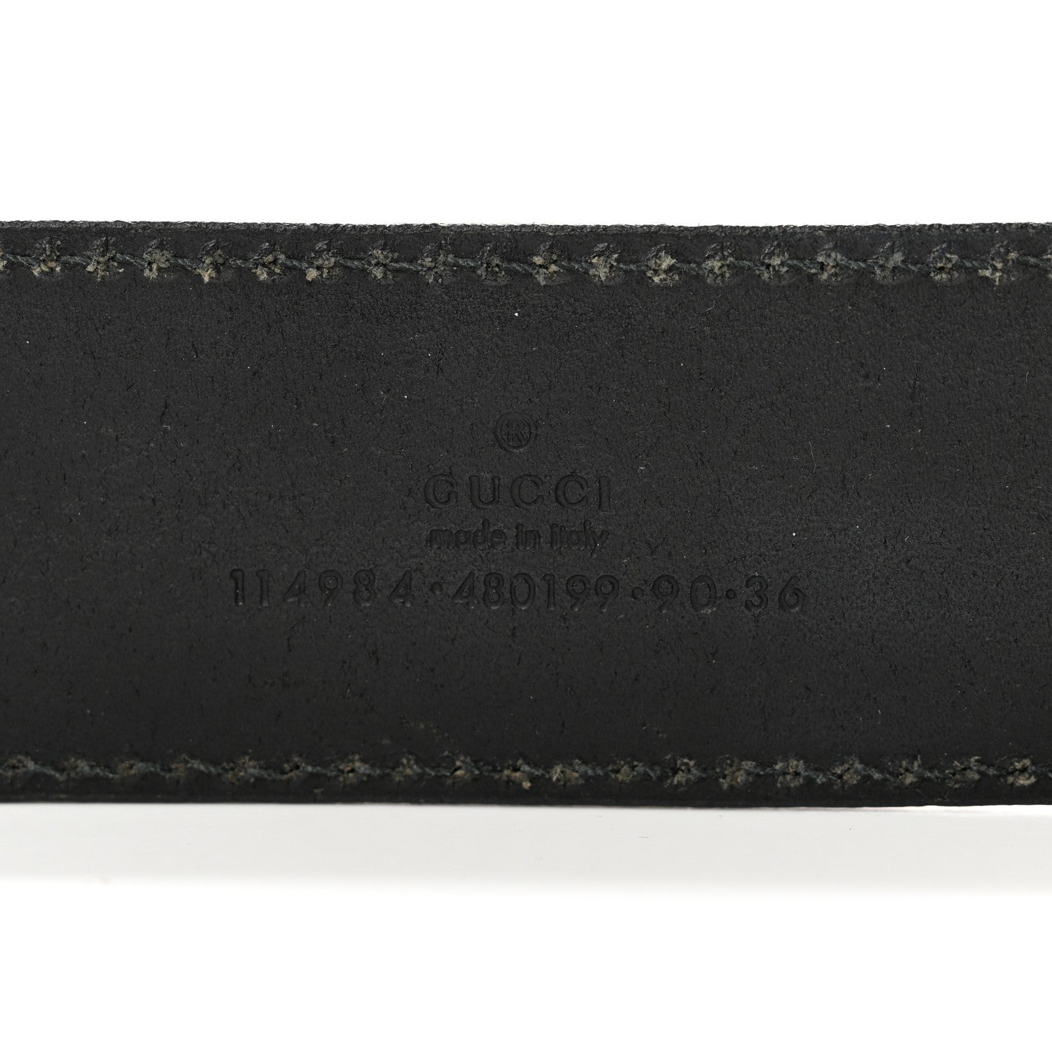 Gucci Calfskin Interlocking G 40mm Belt 90 36 Black 3 of 5
